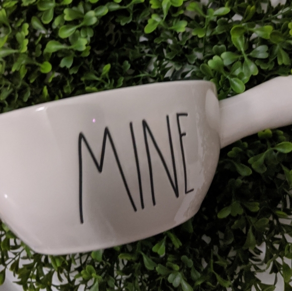 Rae Dunn "MINE" Bowl with Handle - Picture 2 of 5